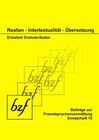 Buchcover Realien − Intertextualität – Übersetzung