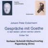 Buchcover Gespräche mit Goethe in den letzten Jahren seines Lebens