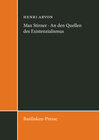 Buchcover Max Stirner - An den Quellen des Existenzialismus