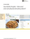 Buchcover Das KEEKS-Projekt – Wie wird eine Schulküche klimafreundlich?