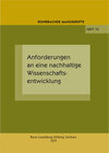 Buchcover Anforderungen an eine nachhaltige Wissenschaftsentwicklung