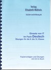 Buchcover Übungen Deutsch Klasse 9 bis 12