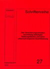 Buchcover Das Versickerungsverhalten durchlässig befestigter Siedlungsflächen und seine urbanhydrologische Quantifizierung