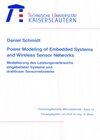 Buchcover Power modeling of embedded systems and wireless sensor networks