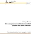 Buchcover Melt rheology of carbon nanofibres / nanotubes filled poly(ether ketone) composites