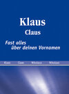 Buchcover Klaus