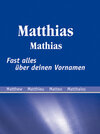 Buchcover Matthias