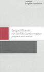 Buchcover Berghof Glossar zur Konflikttransformation