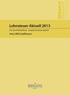 Buchcover Lohnsteuer Aktuell 2013