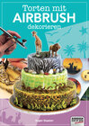 Buchcover Torten mit Airbrush dekorieren