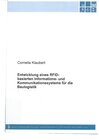 Buchcover Entwicklung eines RFID-basierten Informations- und Kommunikationssystems für die Baulogistik