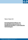 Buchcover Energiebedarfsermittlung und Energieeffizienzbewertung von Regalbediengeräten in automatischen Kleinteilelagern