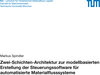 Buchcover Zwei-Schichten-Architektur zur modellbasierten Erstellung der Steuerungssoftware für automatisierte Materialflusssysteme