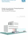 Buchcover Einsatz von autonomen Transportsystemen auf dem Werksgelände