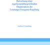 Buchcover Bewertung einer regelzonenübergreifenden Organisation der Leistungs-Frequenz-Regelung