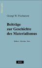 Buchcover Beiträge zur Geschichte des Materialismus