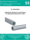Buchcover Optofluidic Photonic Crystal Fibres for Biomedical Research in fibra