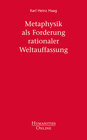 Buchcover Metaphysik als Forderung rationaler Weltauffassung