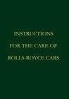 Buchcover Instructions for the Care of Rolls-Royce Cars