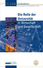 Buchcover Die Rolle der Universität in Wirtschaft und Gesellschaft