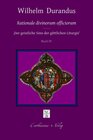 Buchcover Rationale divinorum officiorum - Der geistliche Sinn der göttlichen Liturgie, Prolog - Buch IV (deutsch)