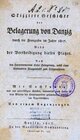 Buchcover Skizzirte Geschichte der Belagerung von Danzig durch die Franzosen im Jahre 1807. Nebst der Vertheidigung dieses Platzes