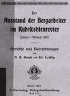 Buchcover Der Ausstand der Bergarbeiter im Ruhrkohlerevier Januar-Februar 1905 (Reprint, Faksimilie vom Original)