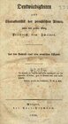 Buchcover Denkwürdigkeiten zur Charakteristik der preußischen Armee, unter dem großen König Friedrich dem Zweiten,  Glogau 1826, e