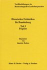Buchcover Historisches Ortslexikon für Brandenburg, Teil I, Prignitz. Veröffentlichungen des Brandenburgischen Landeshauptarchivs
