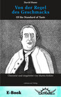 Buchcover Von der Regel des Geschmacks