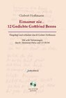 Buchcover Einsamer nie... 12 Gedichte Gottfried Benns