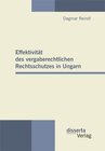 Buchcover Effektivität des vergaberechtlichen Rechtsschutzes in Ungarn