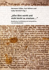 Buchcover „Aller Ehre werth und nicht leicht zu ersetzen..."