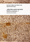 Buchcover „Aller Ehre werth und nicht leicht zu ersetzen..."