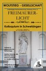 Buchcover Freimaurerische Inhalte des Schlossgartens in Schwetzingen (Teil II) - Kolloquium in Schwetzingen 13. Juni 2021