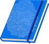 Buchcover Schreibbuch "Fingerabdruck" - blau