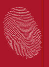 Buchcover Fingerabdruck (rot) - Schreibbuch
