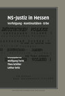 Buchcover NS-Justiz in Hessen
