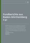 Buchcover Fundberichte aus Baden-Württemberg 41