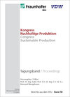 Buchcover Kongress Nachhaltige Produktion