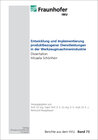 Buchcover Entwicklung und Implementierung produktbezogener Dienstleistungen in der Werkzeugmaschinenindustrie