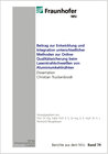 Buchcover Beitrag zur Entwicklung und Integration unterschiedlicher Methoden zur Online-Qualitätssicherung beim Laserstrahlschweiß