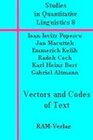 Buchcover Vectors and Codes of Text