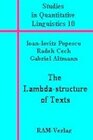 Buchcover The Lambda-structure of Texts