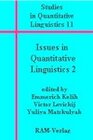 Buchcover Issues in Quantitative Linguistics Vol. 2