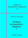 Buchcover Studies in Quantitative Linguistics 21