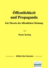 Buchcover Öffentlichkeit und Propaganda