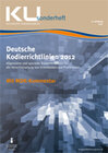 Buchcover Deutsche Kodierrichtlinien mit MDK-Kommentierung 2012