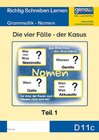Buchcover D11c - Grammatik - Nomen, Die vier Fälle - der Kasus Teil 1