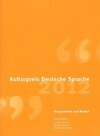 Buchcover Kulturpreis Deutsche Sprache 2012